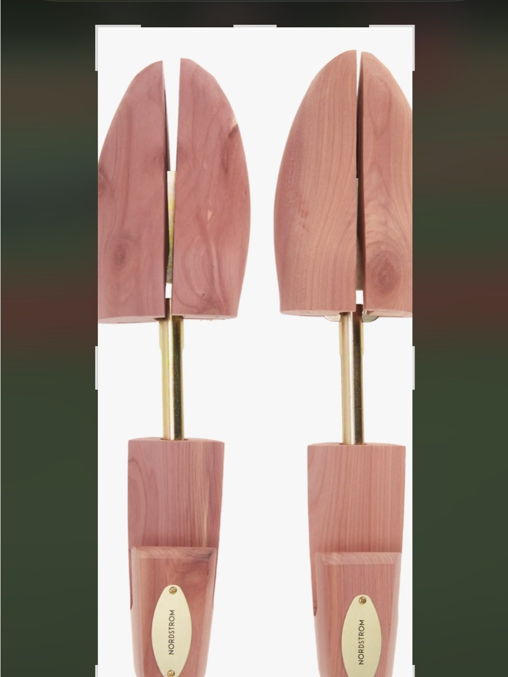 NWT Nordstrom Men’s Cedar Shoe Trees, Two Pair, Size: Men’s Small (6M to 7.5M)